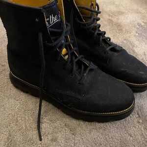 Womens Skechers Black Boots combat boots sz10